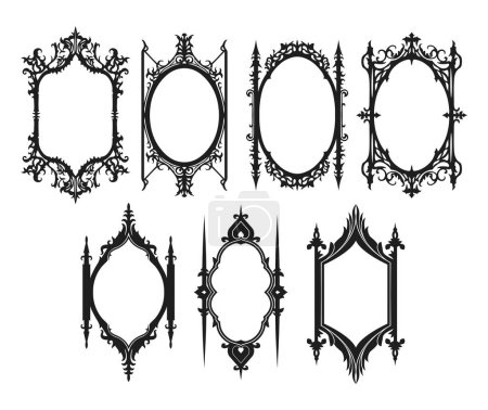 Ornate antique frame collection.