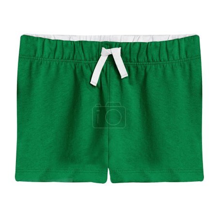 Photo for Visualize your designs with just a couple of clicks With this Excellent Baby Cotton Shorts Mockup In Green Bee Color - Royalty Free Image
