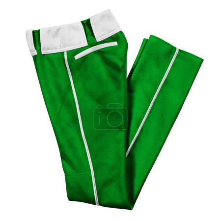 Verwenden Sie diese gefaltete Ansicht verführerische Baseball Long Pants Mock Up In Simply Green Color, ist eine einfache und stilvolle Möglichkeit, Ihre Designs zu präsentieren