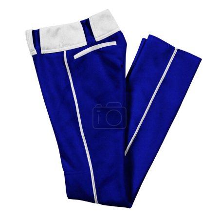 Verwenden Sie diese gefaltete Ansicht verführerische Baseball Long Pants Mock Up In Blue Storm Color, ist eine einfache und stilvolle Möglichkeit, Ihre Designs zu präsentieren