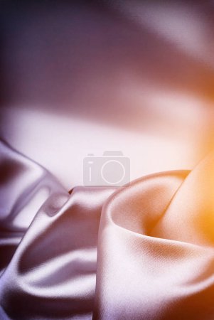Foto de Plantilla de fondo de seda pura gris elegante lisa con lugar para texto - Imagen libre de derechos