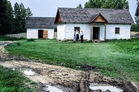 Foto de Alberta, Canadá - 22 de agosto de 2023. Alberta's Ukrainian Cultural Heritage Village - Imagen libre de derechos