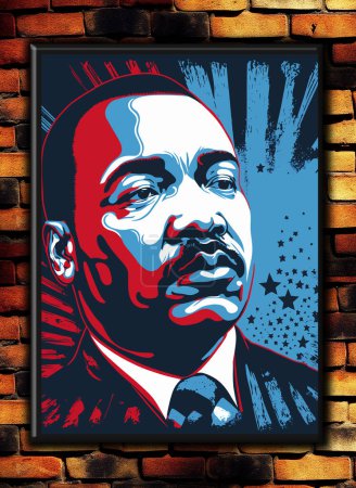 Téléchargez les photos : Washington D.C, USA - January 17, 2022 - Display of artwork gallery at an exhibition dedicated to Martin Luther King. - en image libre de droit