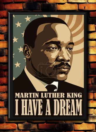Foto de Washington D.C, USA - January 17, 2022 - Display of artwork gallery at an exhibition dedicated to Martin Luther King. - Imagen libre de derechos