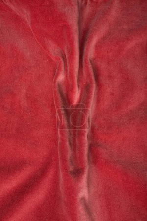 Téléchargez les photos : Pink soft fabric shaped as female genital organs, vulva and labia, vagina concept. High quality photo - en image libre de droit