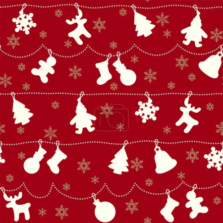 einfaches und niedliches Muster für Weihnachtsschmuck,
