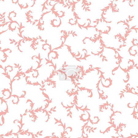 Illustration for Sarasa pattern that continues seamlessly, - Royalty Free Image