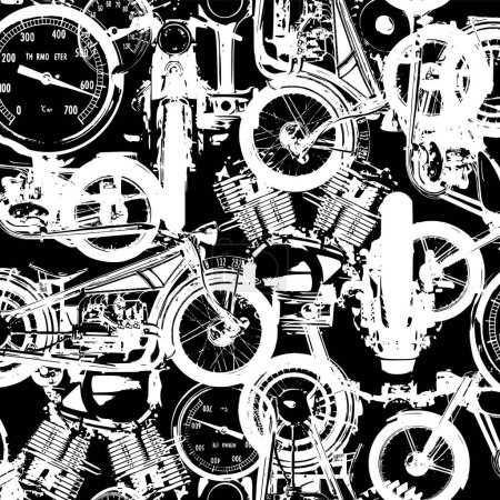Illustration for Machine handles such as motorcycles and engines, - Royalty Free Image