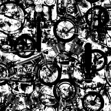 Ilustración de Manijas de máquinas, como motocicletas y motores, - Imagen libre de derechos