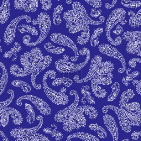 Illustration for Beautifully seamless paisley pattern, - Royalty Free Image