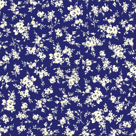 Illustration for Cute flower pattern suitable for textile pattern, - Royalty Free Image