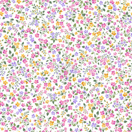 Illustration for Beautiful floral pattern perfect for textile design, - Royalty Free Image