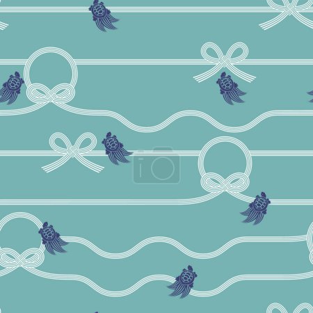 Illustration for Mizuhiki decorations used for events in Japan, - Royalty Free Image
