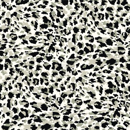 Gepardenleopard Wildpelzhaut Tapete abstrakte Camouflage-Vektor nahtlose Muster für Stoff Hemd Kissen Papier Verpackung Tischdecke Teppich
