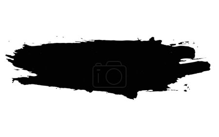 Línea de tinta negra, pincelada grunge, juego de pintura de tinta, EPS 10. Únicamente uso comercial