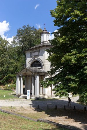 Photo for Varallo, Italy - August 18, 2020: visiting the sacred mount of Varallo - Royalty Free Image