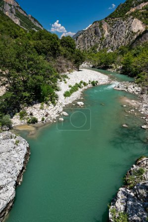 View of Arachthos river in the area of Tzoumerka mountains in Epirus, Greece