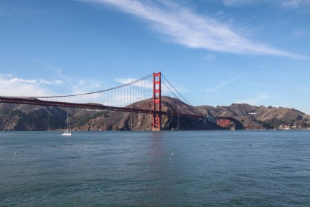 Photo for View of famous landmark the Golden Gate Bridge . San Francisco, California, USA - Royalty Free Image