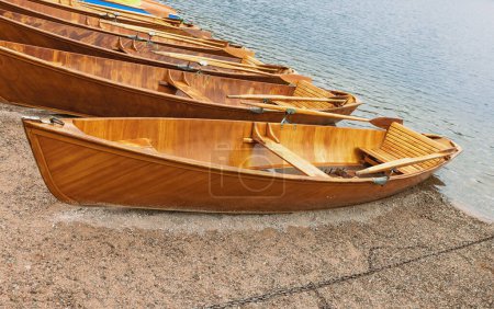 Photo for Wooden boats on the shores of Lake Titisee - Royalty Free Image