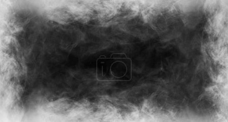 Photo for Abstract smoke texture over black background. Fog in the darkness. - Royalty Free Image