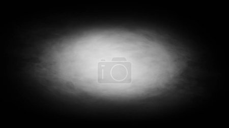 Foto de Smoke over black background. Fog or steam abstract dark texture pattern. - Imagen libre de derechos