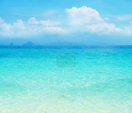 Photo for Idyllic view of the ocean and sky. Blue sea background. Phuket, Thailand. The concept of traveling. - Royalty Free Image