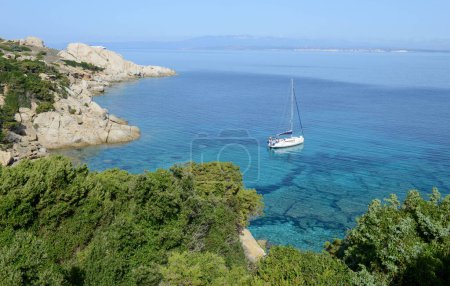 Photo for View at Cala Spinosa near Santa Teresa di Gallura on Sardinia in Italy - Royalty Free Image