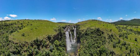 Photo for Drone view at Lisbon waterfall near Graskop on South Africa - Royalty Free Image