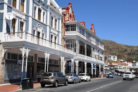 Photo for Simons town, South Africa - 4 February 2023: colonial building of Simons town on South Africa - Royalty Free Image
