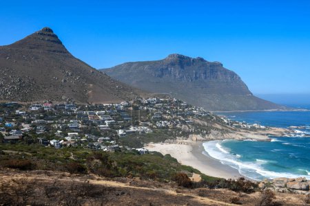 View at the village of Llandudno in South Africa