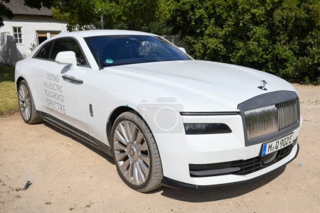 Photo for Franschhoek, South Africa - 1 February 2023: new Rolls Royce electric car - Royalty Free Image