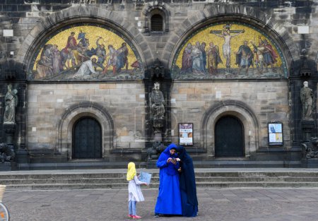 Téléchargez les photos : Brême, Allemagne - 22 juin 2023 : détail de l'église Saint-Pétri à Brême en Allemagne - en image libre de droit