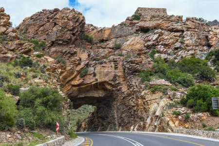 Naural arch over the raod near Montagu on South Africa