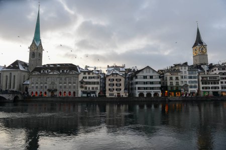Photo for Zurich, Switzerland - 29 Oktober 2023: view at the center of Zurich on Switzerland - Royalty Free Image