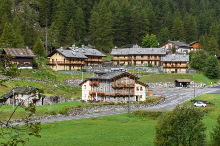 Foto de Casas tradicionales en el valle de Aosta en Italia - Imagen libre de derechos