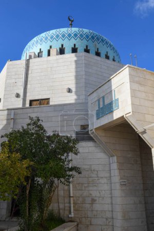 Foto de Ammán, Jordania - 25 de enero de 2024: Mezquita Rey Abdullah I en Ammán, Jordania - Imagen libre de derechos