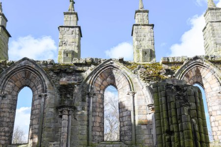 Vue de l'abbaye de Holyroodhouse à Édimbourg en Écosse