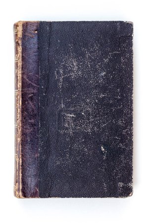 Photo for An antique leather-bound book exudes a sense of history and elegance. The weathered, textured leather cover, marked by time, hints at the untold stories and knowledge preserved within its pages. - Royalty Free Image