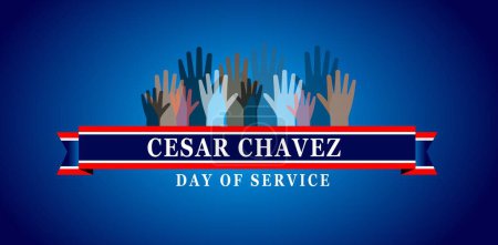 Téléchargez les photos : Cesar Chavez Day. March 31. Holiday concept. Template for background, banner, card, poster with text inscription. - en image libre de droit