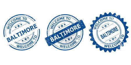 welcome to Baltimore blue old stamp sale