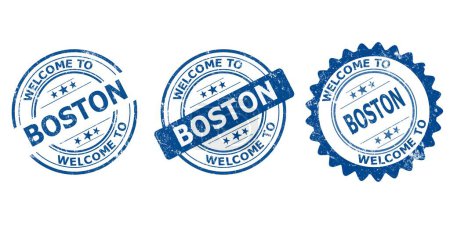 welcome to Boston blue old stamp sale