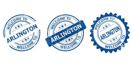 welcome to Arlington blue old stamp sale