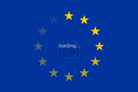 Illustration for The concept of European Union policy to Ukraine - Royalty Free Image