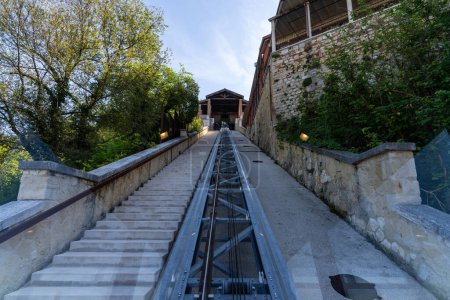Photo for Castel San Pietro funicular in Verona, Italy. - Royalty Free Image