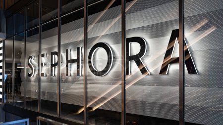 Photo for NEW YORK - FEBRUARY, 2020: Sephora store. Sephora is a Paris, France-based multinational chain of personal care and beauty stores founded in Paris in 1970. - Royalty Free Image