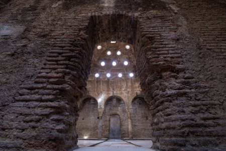 Photo for GRANADA, SPAIN - JUNE, 2018: Interior view of the Arabic Baths El Banuelo. - Royalty Free Image