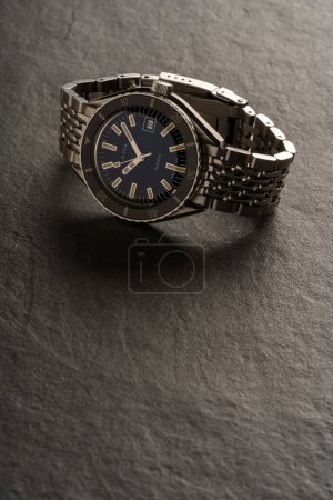 Photo for BOLOGNA, ITALY - SEPTEMBER, 2021: DOXA 200 Sharkhunter. Montres DOXA S.A., is an independent Swiss watch manufacturer founded in 1889.  Doxa is best known for its dive watches. Illustrative editorial. - Royalty Free Image