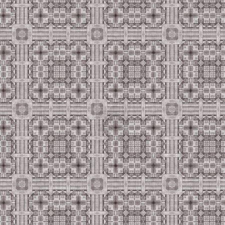 Photo for Traditional grey mosaic seamless pattern print. Fabric effect mexican patchwork damask grid Square shape symmetrical background textile . Creative colorful graphic design - Royalty Free Image