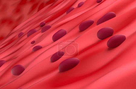 Photo for Cardiac Muscle Tissue - 3d illustration closeup view - Royalty Free Image