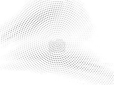 Illustration for Abstract circular halftone design modern background vector - Royalty Free Image